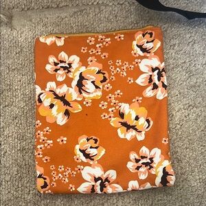 Floral Orange Pouch
